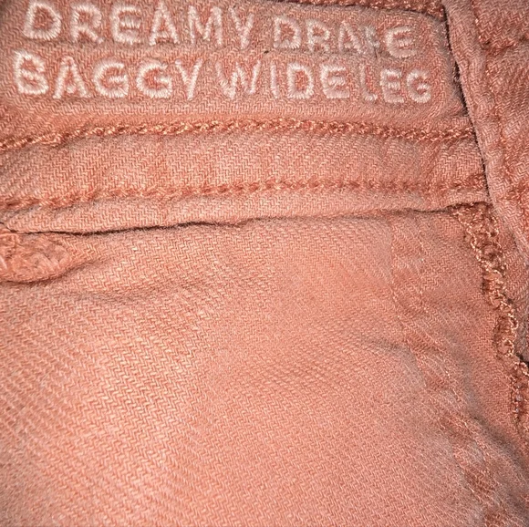 AE Dreamy Drape Linen-Blend Baggy Wide-Leg Cargo Pants Size: 000 - Picture 4 of 9